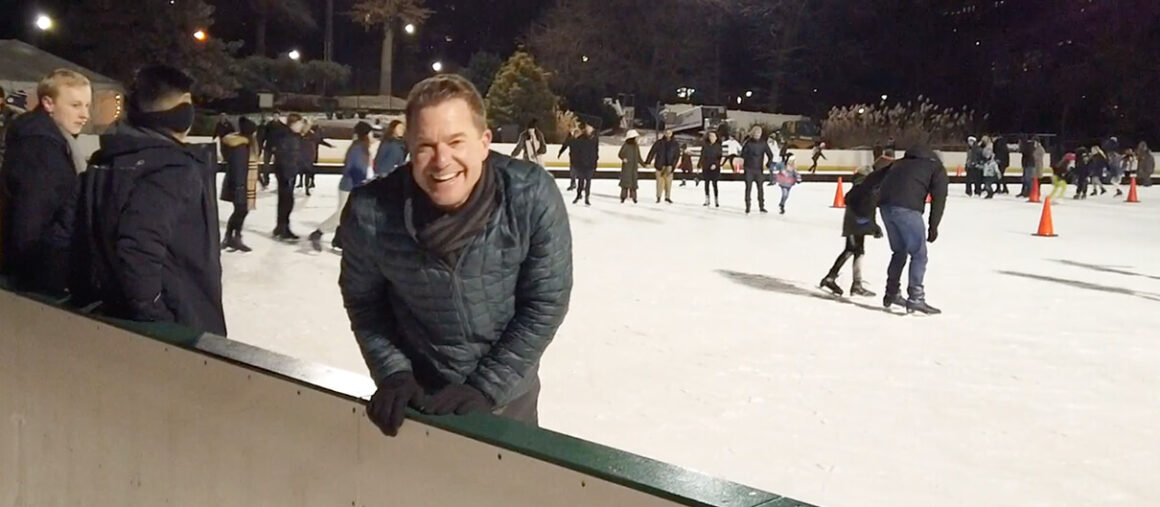 Skating in Wollman Rink in Central Park